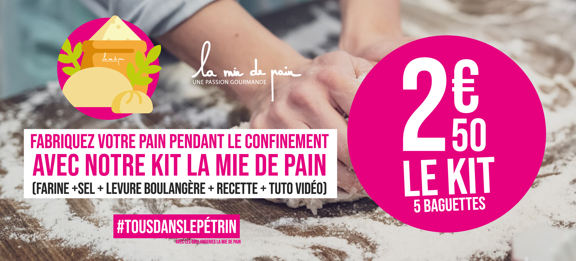 Une boulangerie française propose un kit spécial confinement pour