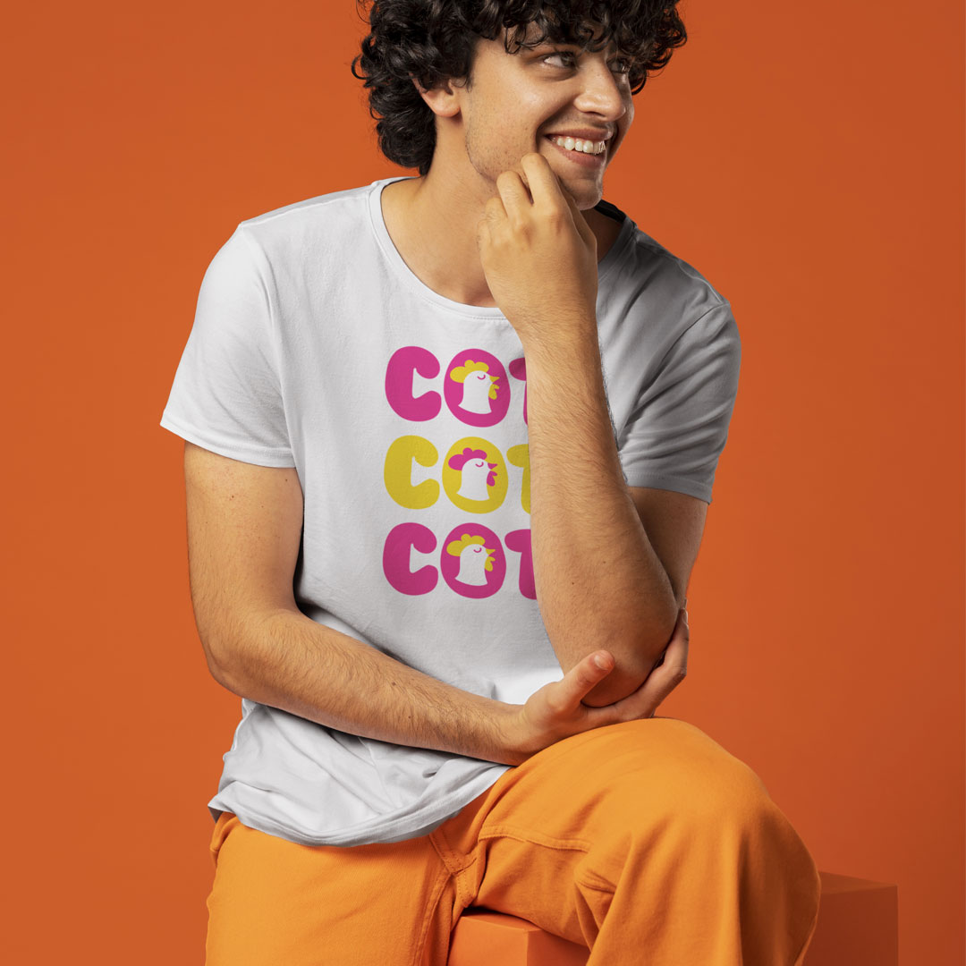 T-shirts Blanc COT COT COT - Collection 2023-2024 by CD-MENTIEL STORE