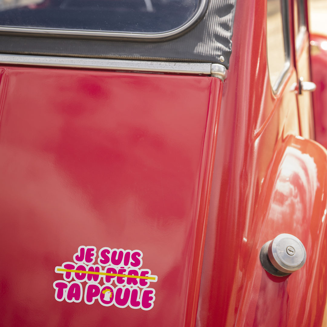 Sticker CD-MENTIEL "Je suis ta poule"