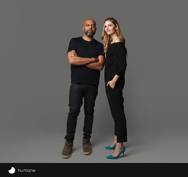 Bethany Bongiorno et Imran Chaudhri les co-fondateurs de l'entreprise HUMANE, Inc.