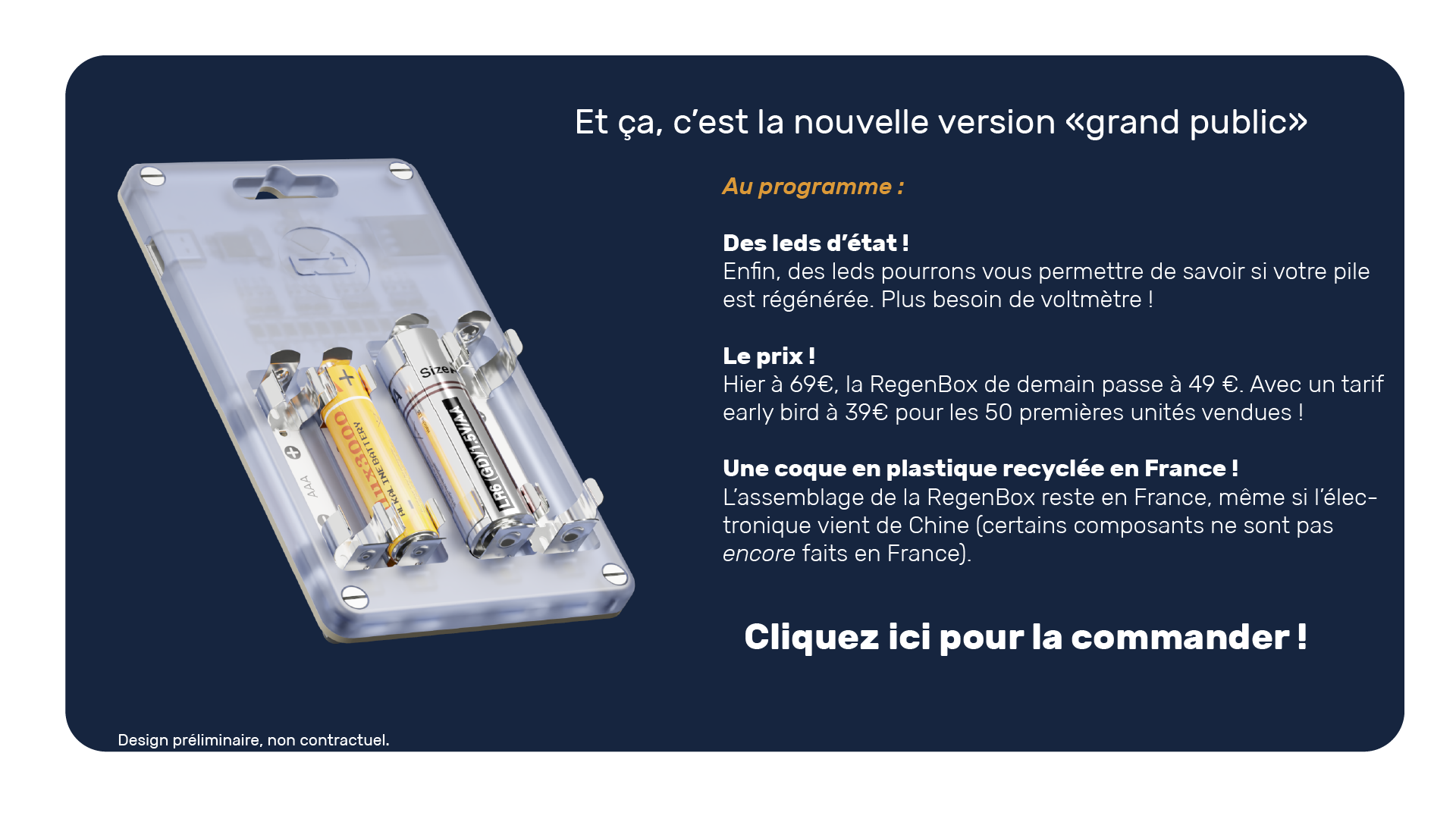 Ne jetez plus vos piles avec RegenBox