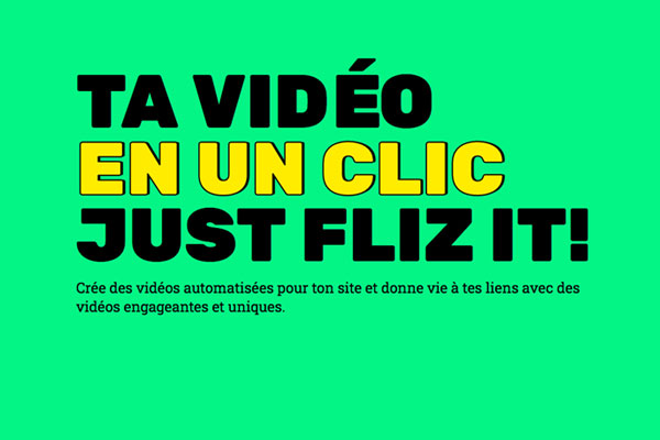 Création de vidéo rapide en un clic avec Fliz