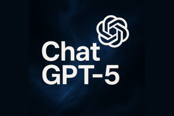 Visuel numérique représentant ChatGPT-5, la dernière version de l'IA d'OpenAI en 2025