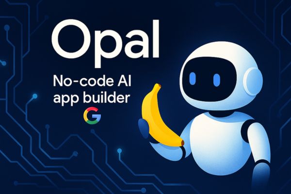 Opal de Google, une plateforme no-code d’intelligence artificielle permettant de créer facilement des applications complètes à partir de simples descriptions en langage naturel.