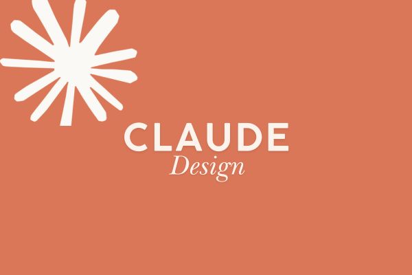 Logo Claude Design d'Anthropic sur fond terracotta avec étoile blanche — outil IA de création visuelle